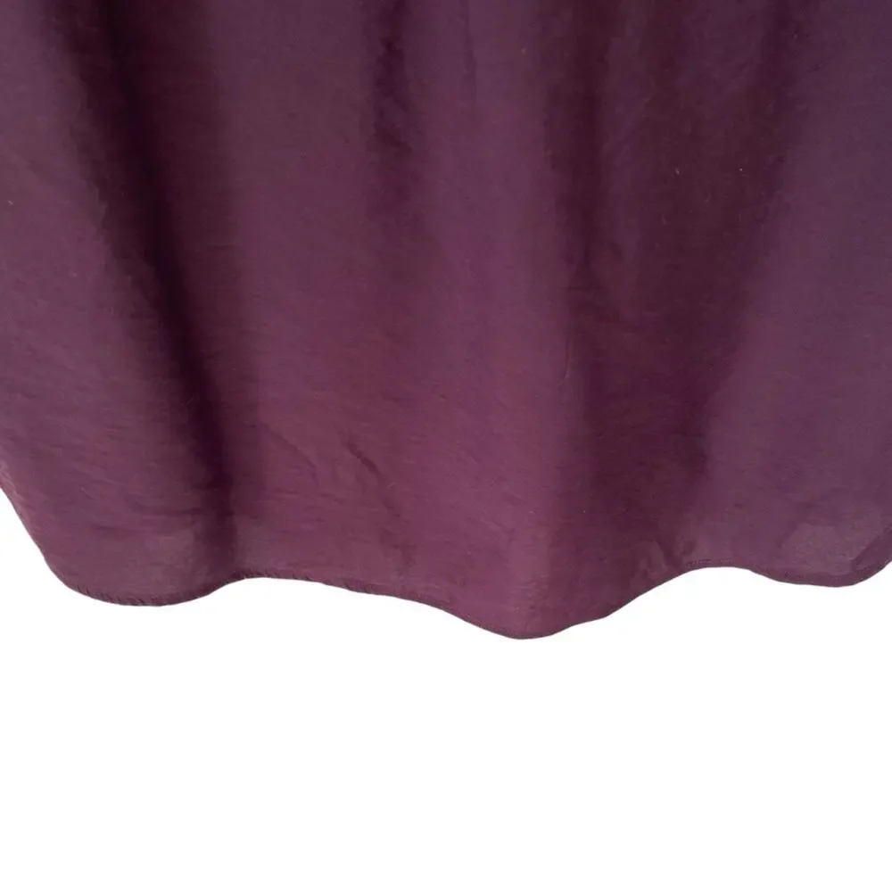 Whistles Deep Plum Shirt Dress with Pockets size medium